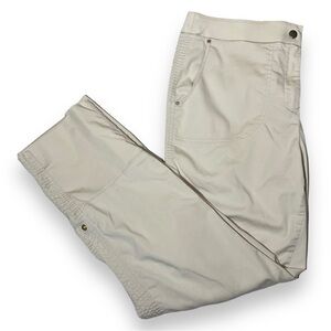 Chico’s Women’s Cool Cargo Convertible Crop Beige Size 0.5 (6)